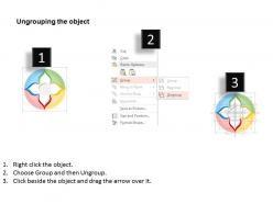 Va alphabet design circle agile management diagram flat powerpoint design
