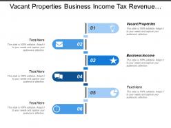 Vacant properties business income tax revenue experience awareness