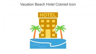 Vacation Beach Hotel Colored Icon In Powerpoint Pptx Png And Editable Eps Format