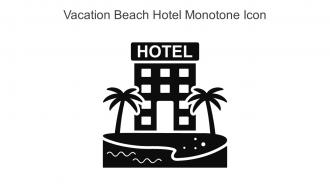 Vacation Beach Hotel Monotone Icon In Powerpoint Pptx Png And Editable Eps Format