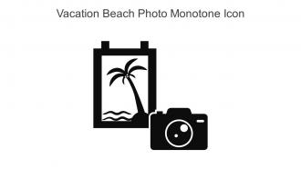 Vacation Beach Photo Monotone Icon In Powerpoint Pptx Png And Editable Eps Format