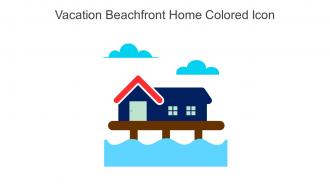 Vacation Beachfront Home Colored Icon In Powerpoint Pptx Png And Editable Eps Format
