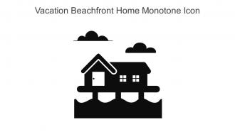 Vacation Beachfront Home Monotone Icon In Powerpoint Pptx Png And Editable Eps Format