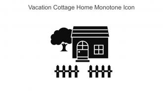 Vacation Cottage Home Monotone Icon In Powerpoint Pptx Png And Editable Eps Format