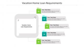 Vacation home loan requirements ppt powerpoint presentation model cpb