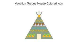 Vacation Teepee House Colored Icon In Powerpoint Pptx Png And Editable Eps Format