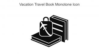 Vacation Travel Book Monotone Icon In Powerpoint Pptx Png And Editable Eps Format