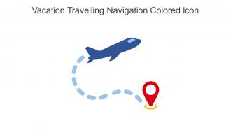 Vacation Travelling Navigation Colored Icon In Powerpoint Pptx Png And Editable Eps Format