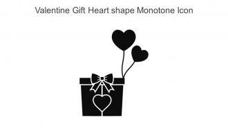 Valentine Gift Heart Shape Monotone Icon In Powerpoint Pptx Png And Editable Eps Format