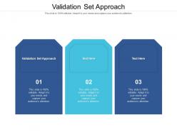 Validation set approach ppt powerpoint presentation model display cpb