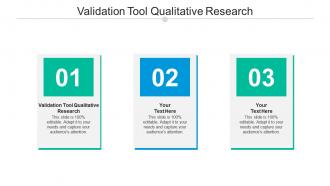 Validation tool qualitative research ppt powerpoint presentation infographics ideas cpb