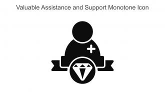 Valuable Assistance And Support Monotone Icon In Powerpoint Pptx Png And Editable Eps Format
