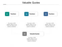 Valuable quotes ppt powerpoint presentation inspiration examples cpb