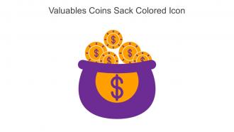 Valuables Coins Sack Colored Icon In Powerpoint Pptx Png And Editable Eps Format