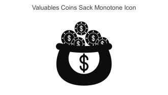 Valuables Coins Sack Monotone Icon In Powerpoint Pptx Png And Editable Eps Format