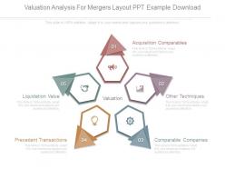 Valuation analysis for mergers layout ppt example download