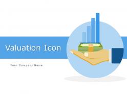 Valuation icon business research informatics enterprise success
