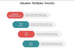 Valuation multiples industry ppt powerpoint presentation layouts ideas cpb