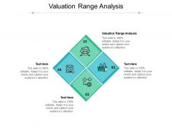 Valuation range analysis ppt powerpoint presentation portfolio background images cpb