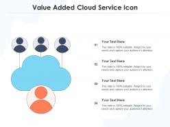 Value added cloud service icon