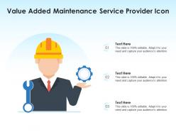 Value added maintenance service provider icon
