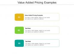 Value added pricing examples ppt powerpoint presentation ideas samples cpb