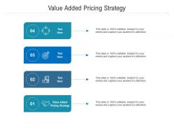 Value added pricing strategy ppt powerpoint presentation ideas graphics template cpb