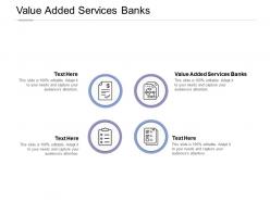 Value added services banks ppt powerpoint presentation styles templates cpb