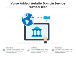 Value added website domain service provider icon