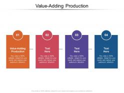 Value adding production ppt powerpoint presentation gallery icon cpb