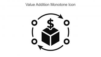 Value Addition Monotone Icon In Powerpoint Pptx Png And Editable Eps Format