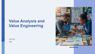 Value Analysis And Value Engineering PPT Outline AT