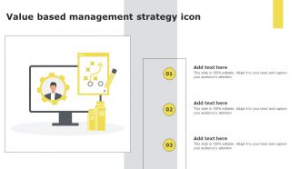 Value based management strategy icon