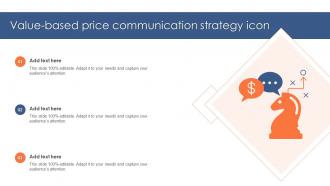 Value Based Price Communication Strategy Icon
