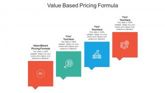 Value based pricing formula ppt powerpoint presentation infographic template example cpb