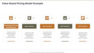 Value Based Pricing Model Example Ppt Powerpoint Presentation Diagram Templates Cpb