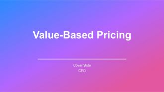 Value Based Pricing PPT Sample AT