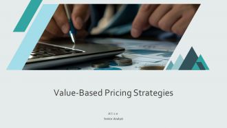 Value Based Pricing Strategies PPT Designs AT