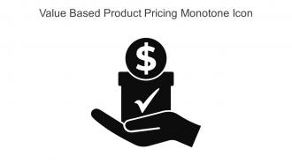 Value Based Product Pricing Monotone Icon In Powerpoint Pptx Png And Editable Eps Format