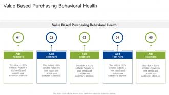 Value Based Purchasing Behavioral Health In Powerpoint And Google Slides Cpb