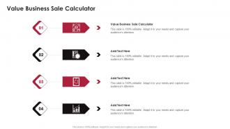 Value Business Sale Calculator In Powerpoint And Google Slides Cpb