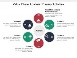 Value chain analysis primary activities ppt powerpoint presentation infographics layout ideas cpb