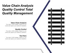 Value chain analysis quality control total quality management cpb