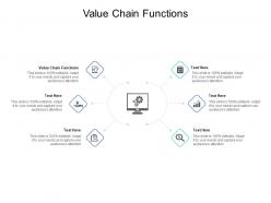 Value chain functions ppt powerpoint presentation pictures clipart cpb