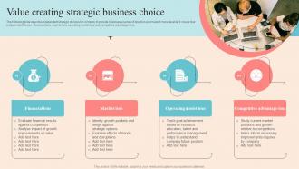 Value Creating Strategic Business Choice