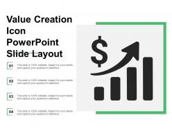 Value creation icon presentation slide layout