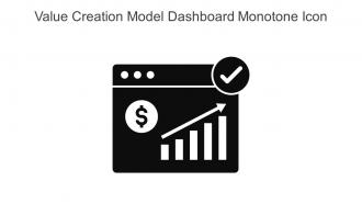 Value Creation Model Dashboard Monotone Icon In Powerpoint Pptx Png And Editable Eps Format