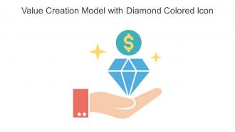 Value Creation Model With Diamond Colored Icon In Powerpoint Pptx Png And Editable Eps Format