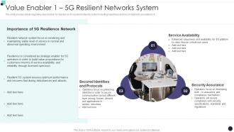 Value Enabler 1 5G Resilient Networks System Building 5G Wireless Mobile Network