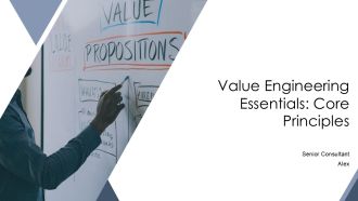 Value Engineering Essentials Core Principles PPT Example AT
